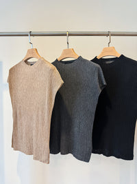 SADIE PLEATED KNIT TOP