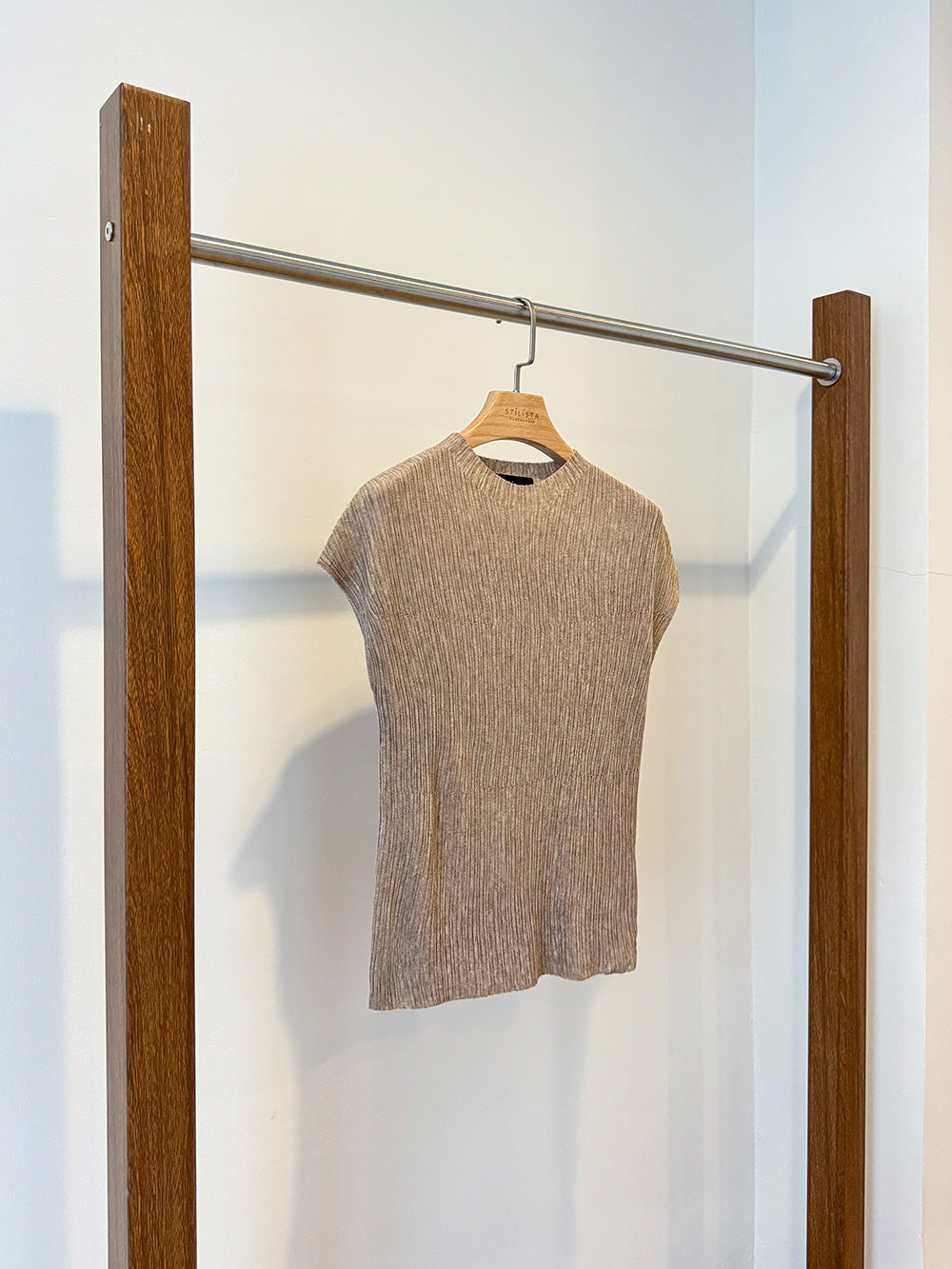 SADIE PLEATED KNIT TOP