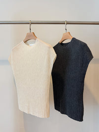 SADIE PLEATED KNIT TOP