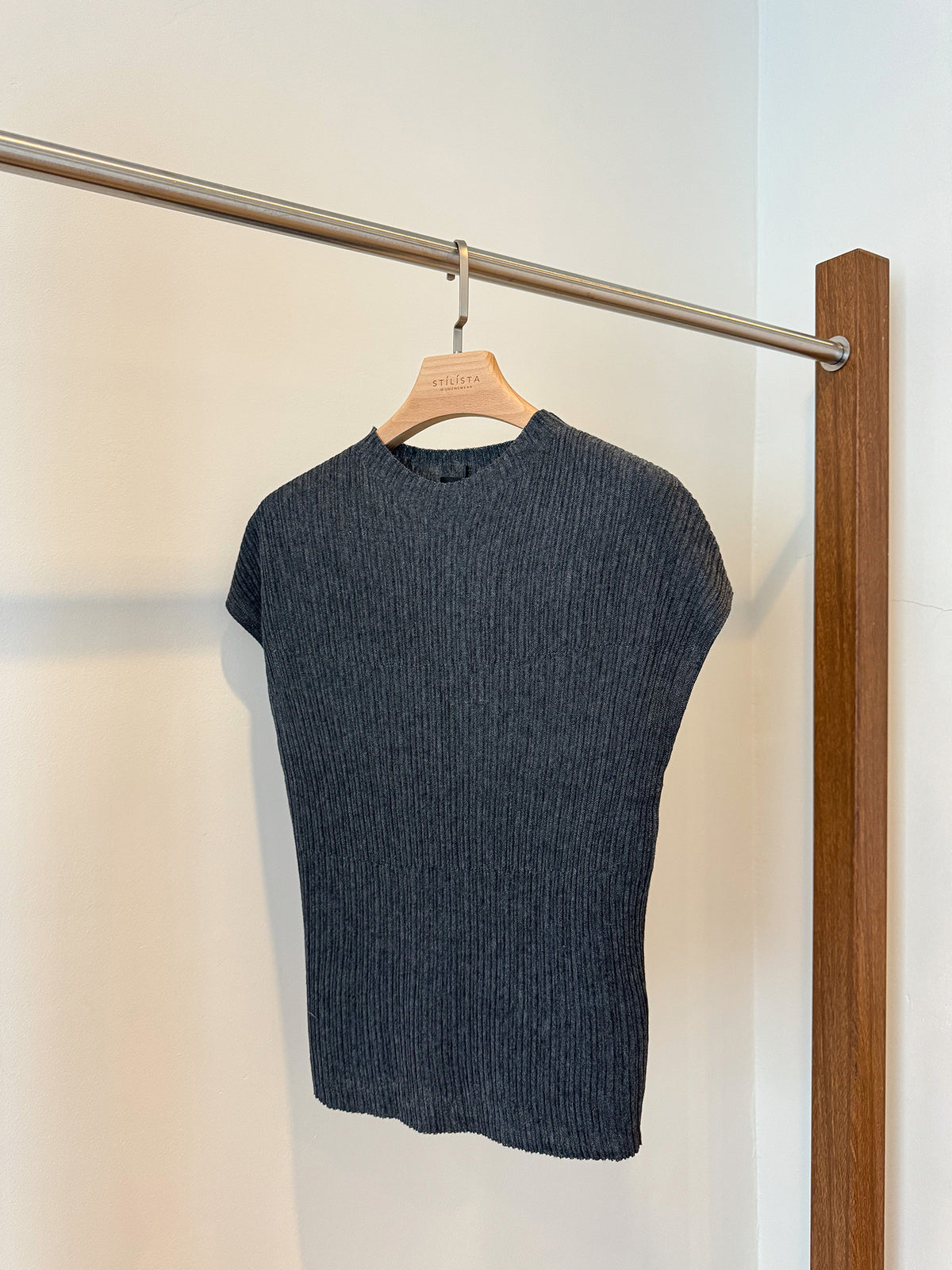SADIE PLEATED KNIT TOP