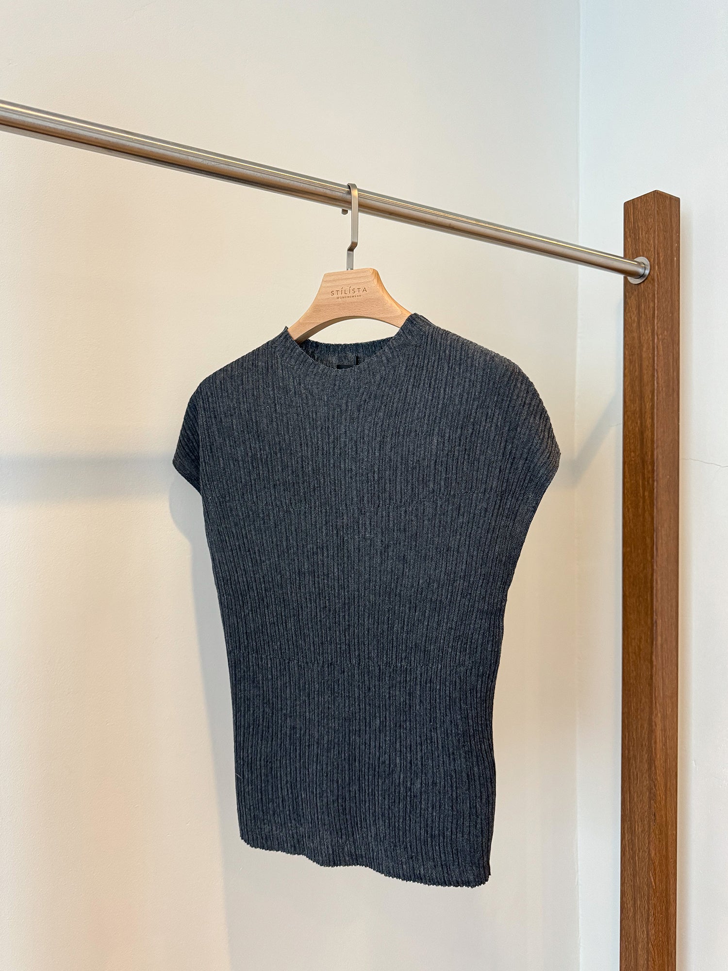 SADIE PLEATED KNIT TOP