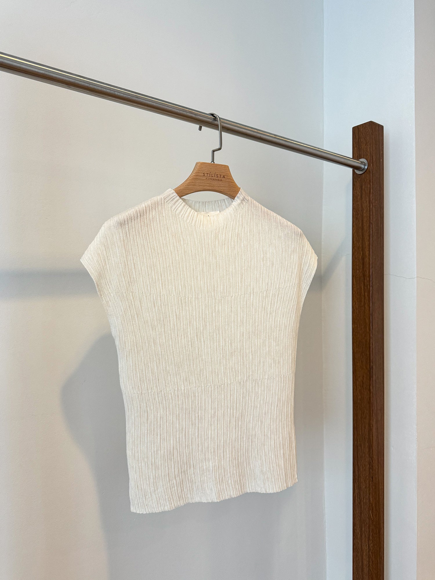 SADIE PLEATED KNIT TOP