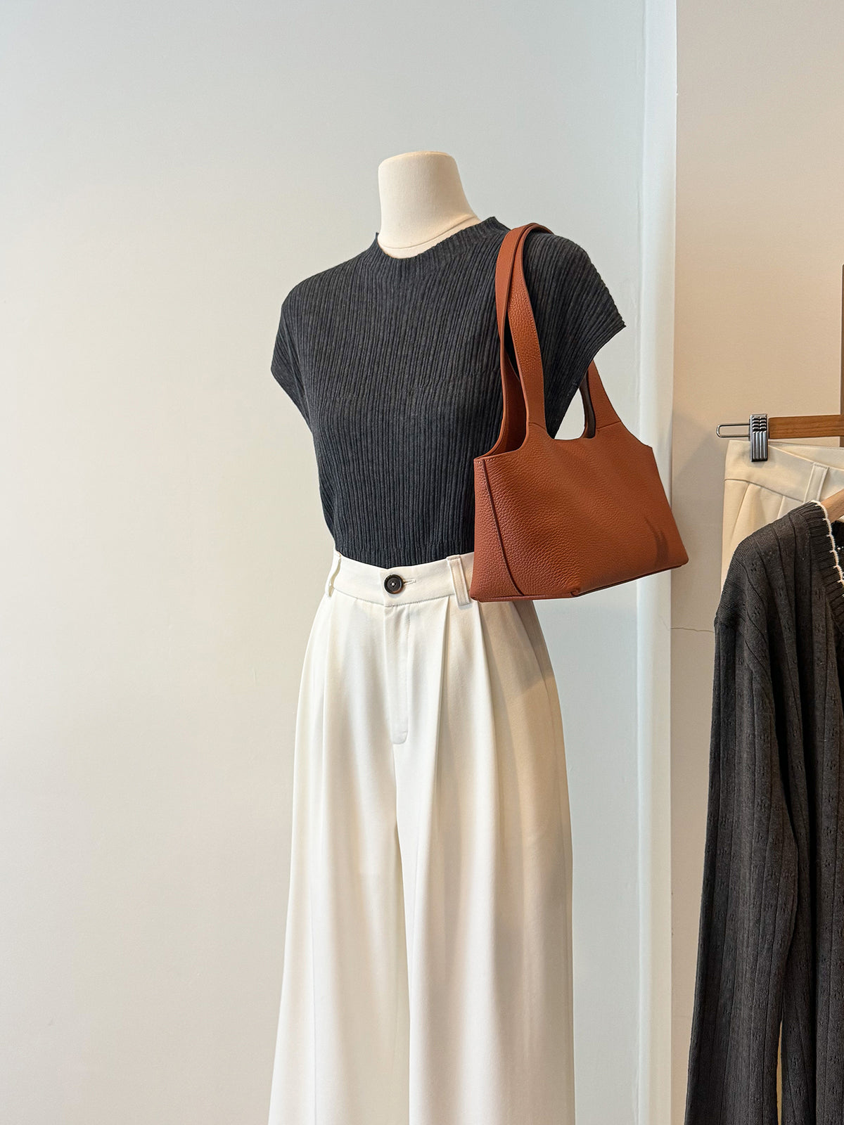 SADIE PLEATED KNIT TOP