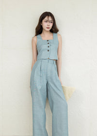 KELLY LINEN TOP