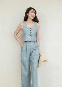 KELLY LINEN TOP