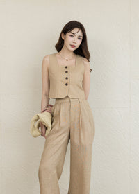 KELLY LINEN TOP
