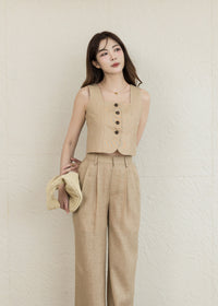 KELLY LINEN TOP